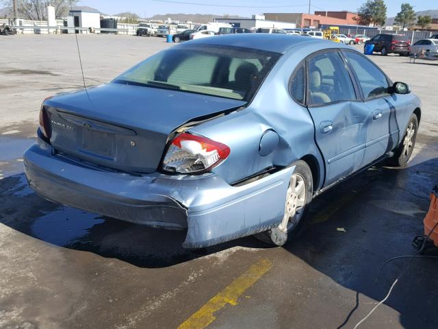 1FAFP56U26A243895 - 2006 FORD TAURUS SEL BLUE photo 4