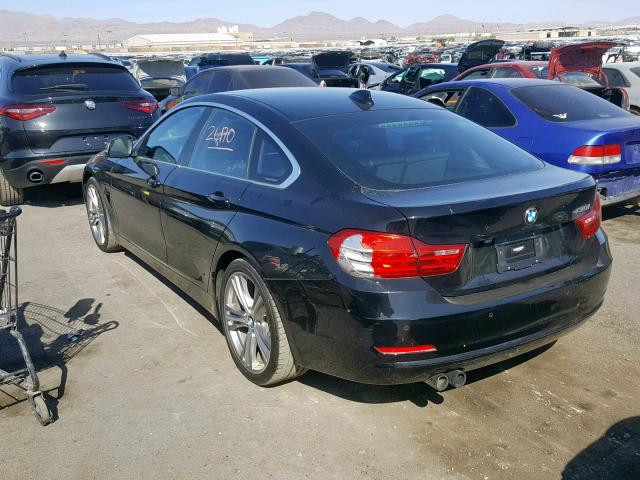 WBA4F7C50HG787130 - 2017 BMW 430I GRAN BLACK photo 3