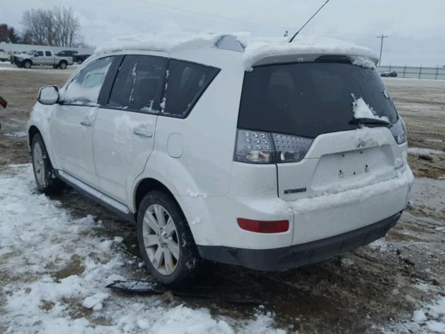 JA4LT31WX9Z010532 - 2009 MITSUBISHI OUTLANDER WHITE photo 3