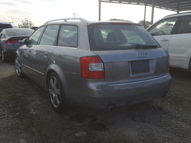 WAUVT68E62A246111 - 2002 AUDI A4 3.0 AVA BROWN photo 3