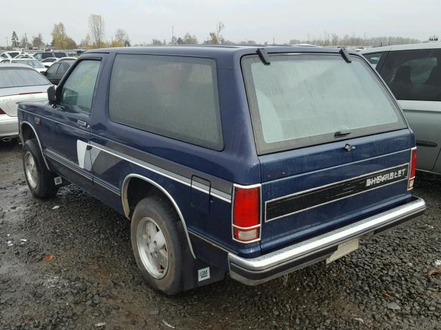 1G8CT18B9F8155540 - 1985 CHEVROLET BLAZER S10 BLUE photo 3