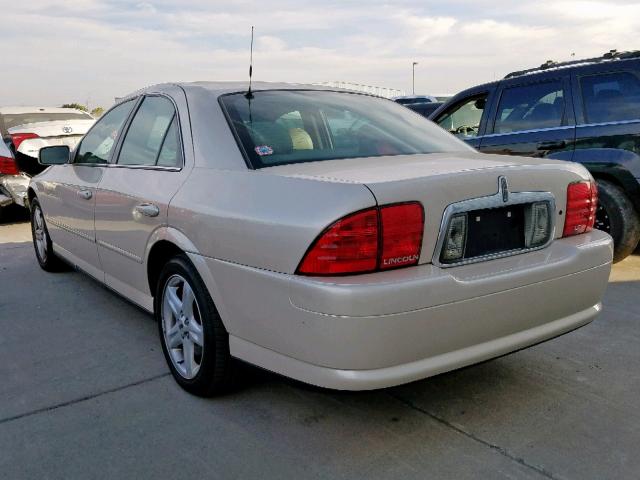 1LNHM87A8YY849760 - 2000 LINCOLN LS 金色 照片 3