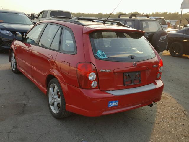 JM1BJ246331194246 - 2003 MAZDA PROTEGE PR RED photo 3