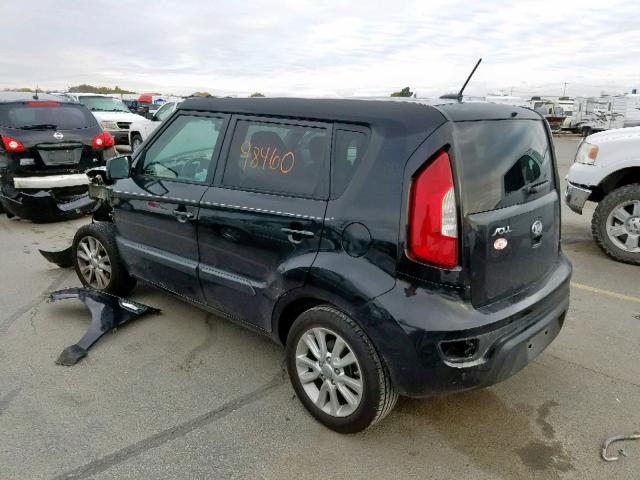 KNDJT2A51D7606325 - 2013 KIA SOUL BLACK photo 3