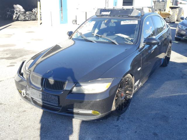 WBAVB33556KS38848 - 2006 BMW 330 I BLACK photo 2