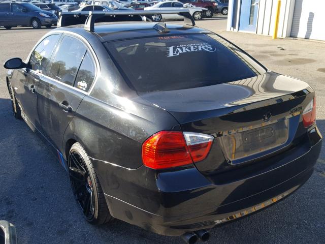 WBAVB33556KS38848 - 2006 BMW 330 I BLACK photo 3