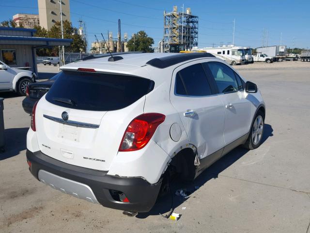 KL4CJASB1GB527343 - 2016 BUICK ENCORE WHITE photo 4