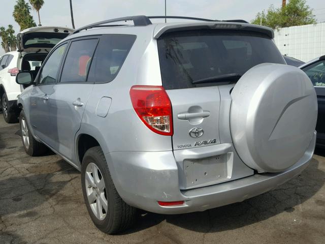 JTMBK31V886049969 - 2008 TOYOTA RAV4 LIMIT SILVER photo 3