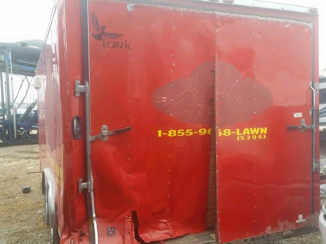 5RTBE182XCD028664 - 2012 UTILITY TRAILER RED photo 3