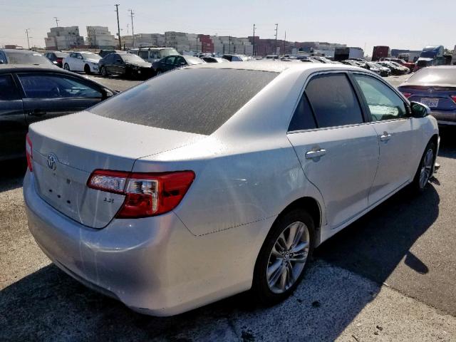 4T4BF1FK0CR215852 - 2012 TOYOTA CAMRY BASE SILVER photo 4