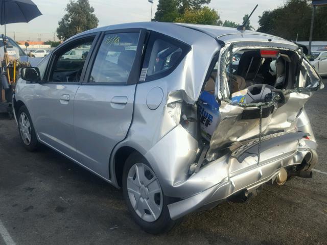 JHMGE8H37CC023435 - 2012 HONDA FIT SILVER photo 3