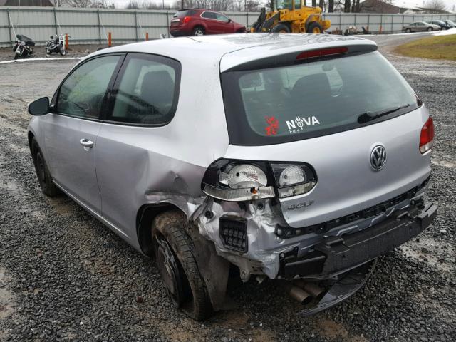 WVWAB7AJ8CW280170 - 2012 VOLKSWAGEN GOLF 银色 照片 3