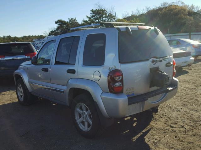 1J4GL58K86W219989 - 2006 JEEP LIBERTY LI SILVER photo 3