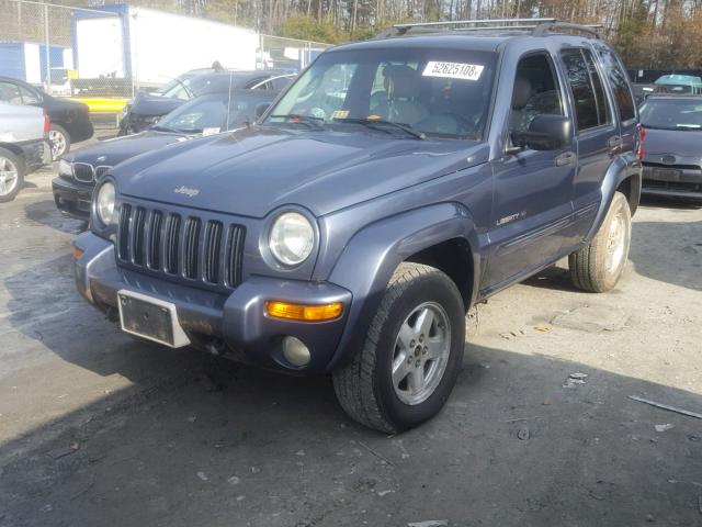 1J4GL58K82W200594 - 2002 JEEP LIBERTY LI BLUE photo 2