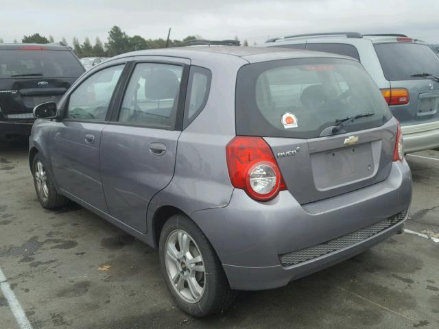 KL1TD6DE8BB137602 - 2011 CHEVROLET AVEO LS GRAY photo 3