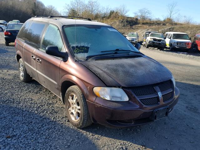 1D4GP45RX4B510703 - 2004 DODGE CARAVAN SX PURPLE photo 1