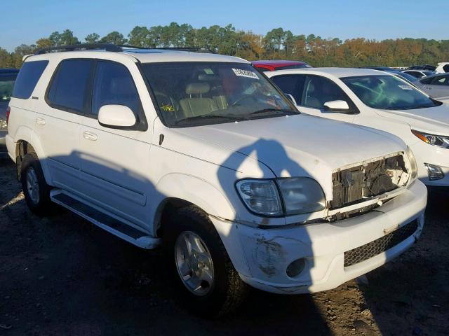 5TDZT38A91S056420 - 2001 TOYOTA SEQUOIA LI WHITE photo 1