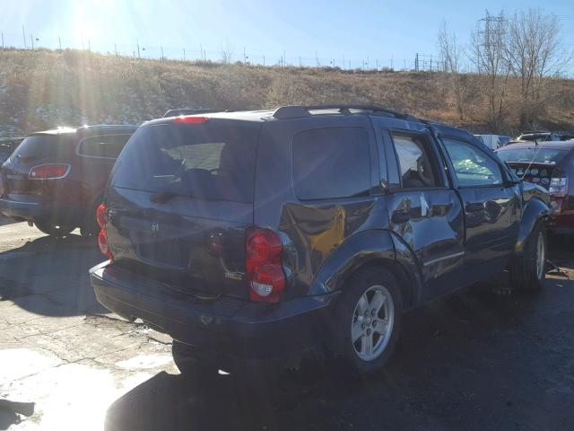 1D8HB48N78F151917 - 2008 DODGE DURANGO SL BLUE photo 4