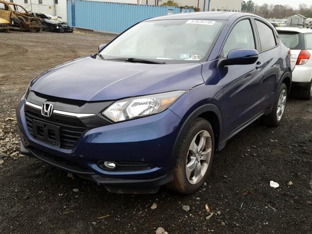 3CZRU6H53GM723549 - 2016 HONDA HR-V EX BLUE photo 2