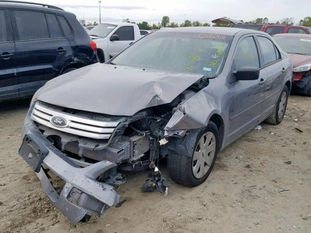 3FAHP06Z97R108752 - 2007 FORD FUSION S GRAY photo 2