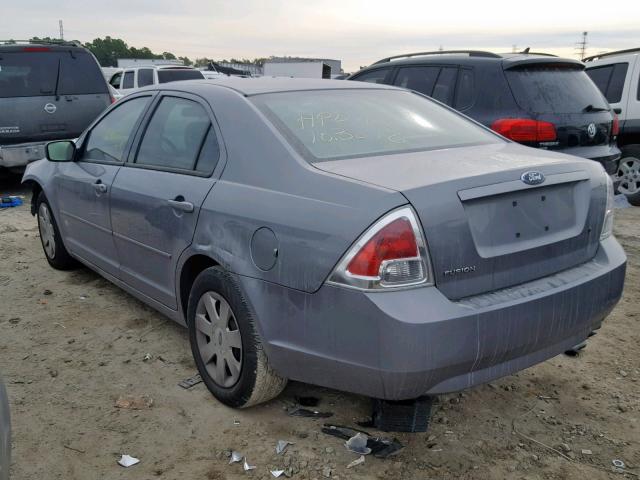 3FAHP06Z97R108752 - 2007 FORD FUSION S GRAY photo 3