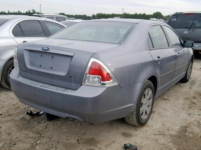 3FAHP06Z97R108752 - 2007 FORD FUSION S GRAY photo 4