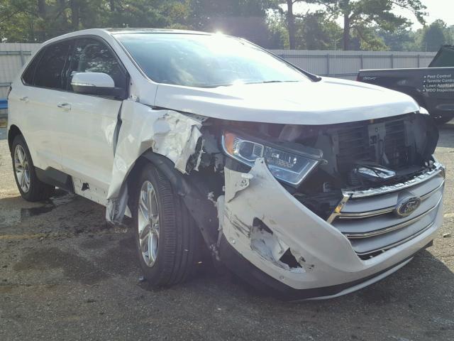 2FMPK3K95FBC01868 - 2015 FORD EDGE TITAN WHITE photo 1