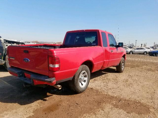 1FTYR44E58PA75320 - 2008 FORD RANGER SUP RED photo 4