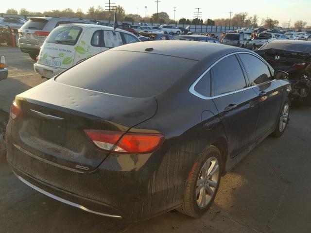 1C3CCCAB4FN739328 - 2015 CHRYSLER 200 LIMITE BLACK photo 4