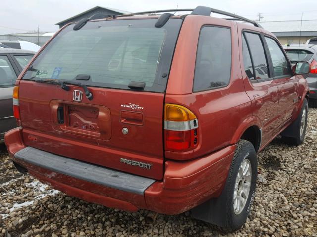 4S6DM58W414416416 - 2001 HONDA PASSPORT E 橙色 照片 4