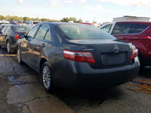 4T4BE46K47R008746 - 2007 TOYOTA CAMRY CE GRAY photo 3
