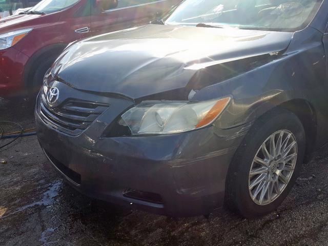4T4BE46K47R008746 - 2007 TOYOTA CAMRY CE GRAY photo 9