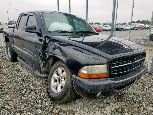 1D7HL38X73S202068 - 2003 DODGE DAKOTA QUA BLACK photo 1