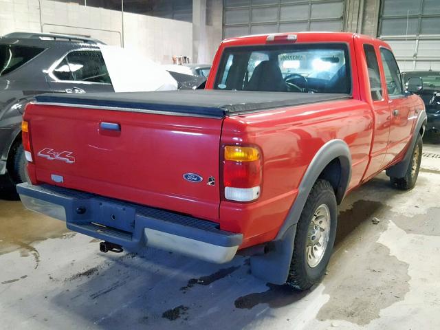 1FTZR15V5XPA06028 - 1999 FORD RANGER SUP RED photo 4