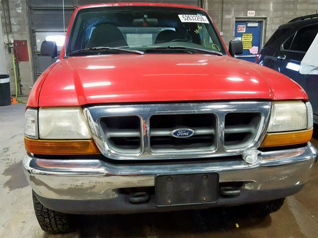 1FTZR15V5XPA06028 - 1999 FORD RANGER SUP RED photo 9