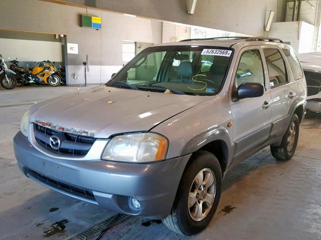 4F2CU08152KM03641 - 2002 MAZDA TRIBUTE LX SILVER photo 2