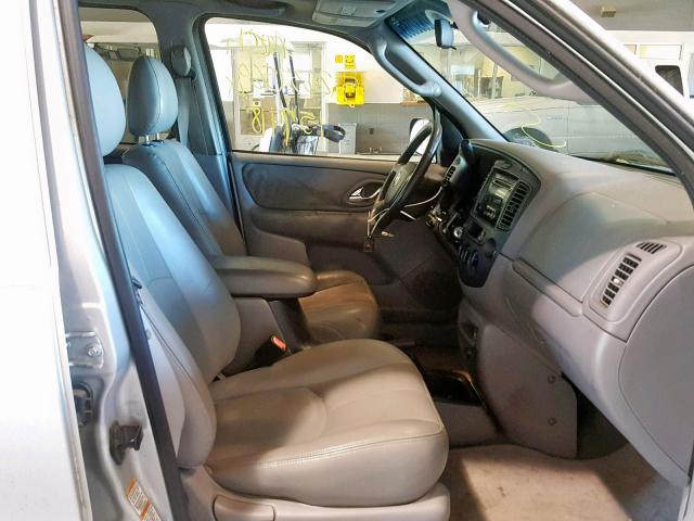 4F2CU08152KM03641 - 2002 MAZDA TRIBUTE LX SILVER photo 5