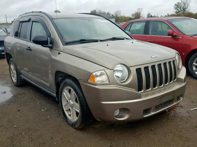 1J8FF47W57D241302 - 2007 JEEP COMPASS GOLD photo 1