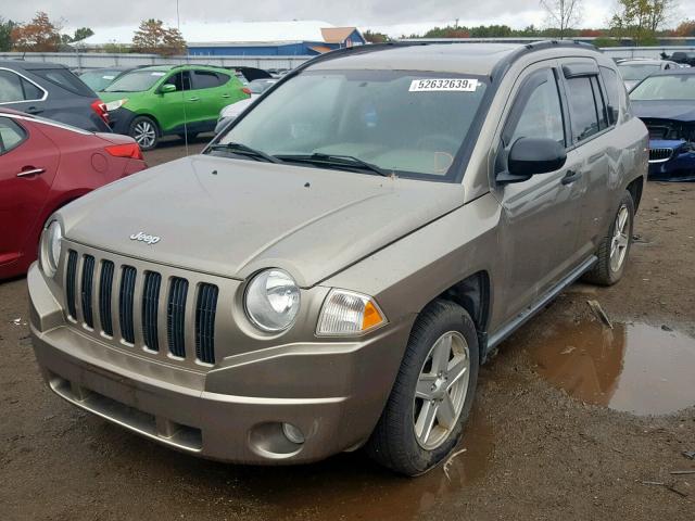 1J8FF47W57D241302 - 2007 JEEP COMPASS GOLD photo 2