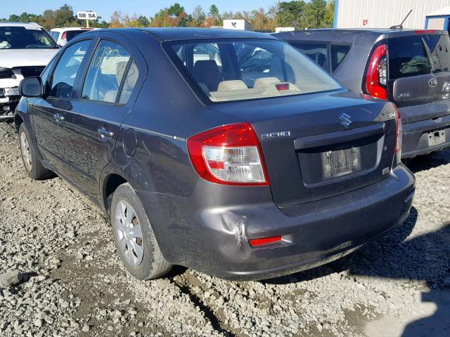 JS2YC5A28A6303667 - 2010 SUZUKI SX4 LE GRAY photo 3