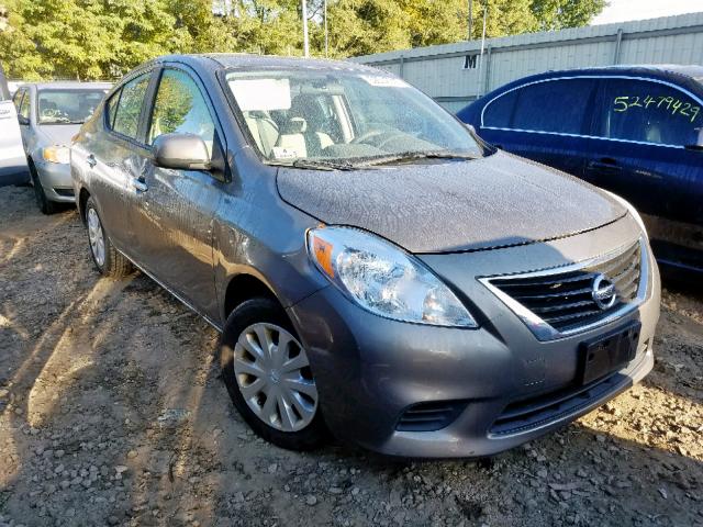 3N1CN7APXCL855107 - 2012 NISSAN VERSA S GRAY photo 1