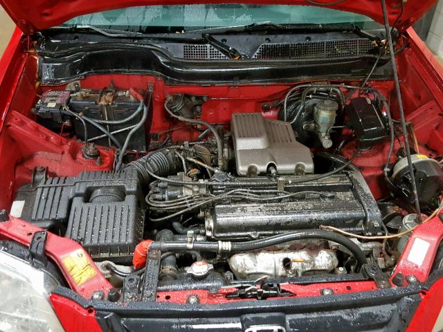 JHLRD1842XC010209 - 1999 HONDA CR-V LX RED photo 7