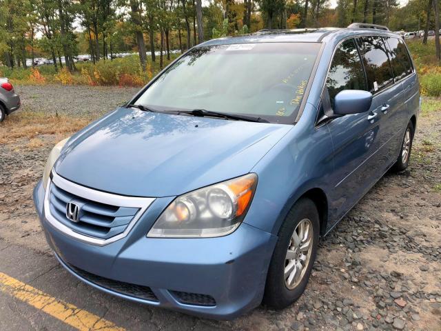 5FNRL38708B074095 - 2008 HONDA ODYSSEY EX BLUE photo 2