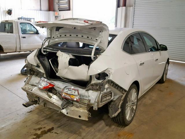 1G4PP5SK2D4189136 - 2013 BUICK VERANO WHITE photo 4