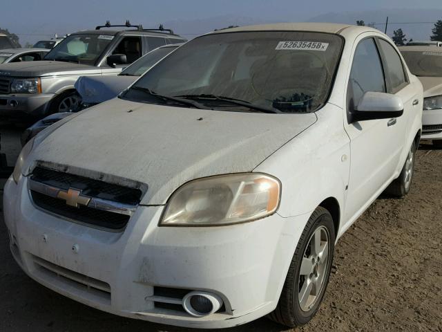 KL1TG56638B006075 - 2008 CHEVROLET AVEO LT WHITE photo 2