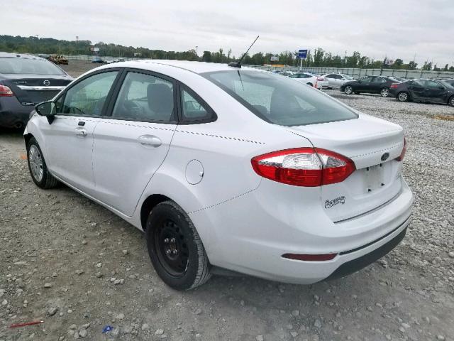 3FADP4AJ7FM163591 - 2015 FORD FIESTA S WHITE photo 3