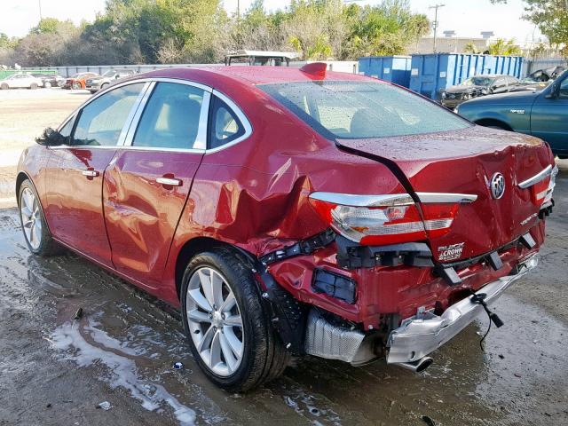 1G4PS5SK0F4206159 - 2015 BUICK VERANO BURGUNDY photo 3