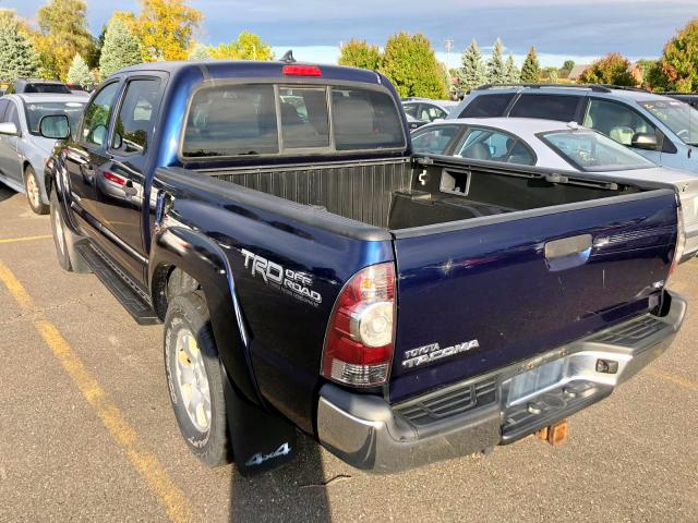 3TMLU4EN1CM100204 - 2012 TOYOTA TACOMA DOU BLUE photo 3