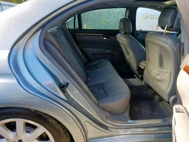 WDDNG86XX7A107068 - 2007 MERCEDES-BENZ S 550 4MAT GRAY photo 6