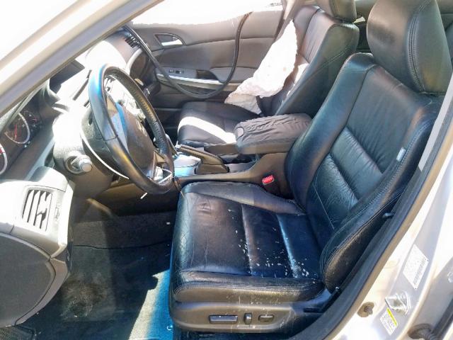 1HGCP36839A030433 - 2009 HONDA ACCORD EXL SILVER photo 5